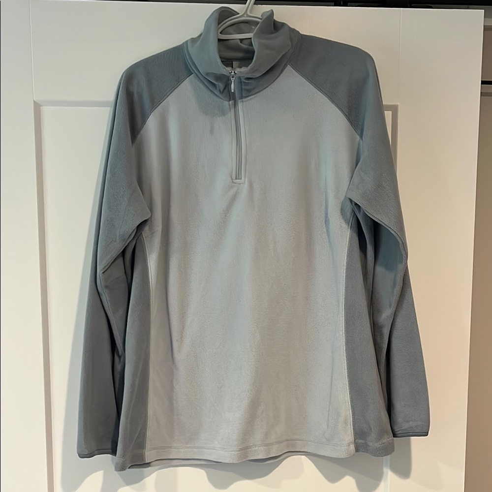 Columbia Gray Quarter Zip Up Pullover Performance Style